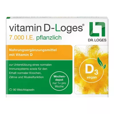 VITAMIN D-LOGES 7000 I.U. zāļu nedēļas noliktava, 90 gab VITAMIN D-LOGES 7000 I.U. zāļu nedēļas noliktava, 90 gab