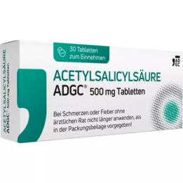 ACETYLSALICYLSÄURE ADGC 500 mg tabletes, 30 gab