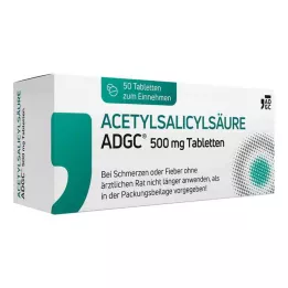 ACETYLSALICYLSÄURE ADGC 500 mg tabletes, 50 gab