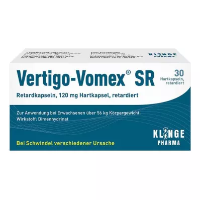 Vertigo-Vomex® SR ilgstošās darbības kapsulas, 30 gab