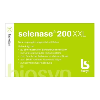 SELENASE 200 XXL tabletes, 90 gab