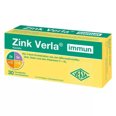 Zinc Verla imūnās košļājamās tab, 30 gab