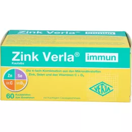 ZINK VERLA Imūnsistēmas košļājamās tabletes, 60 gab