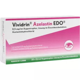 VIVIDRIN Azelastīns EDO 0,5 mg/ml oftalmoloģiskais šķīdums EDP, 20X0,6 ml