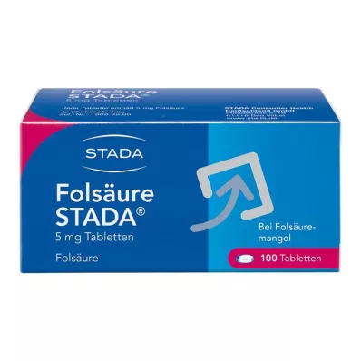 FOLSÄURE STADA 5 mg tabletes, 100 gab