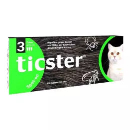 TICSTER Patch-on šķīdums kaķiem līdz 4 kg, 3X0,4 ml
