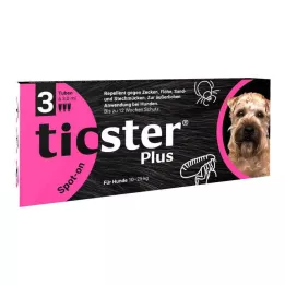 TICSTER Plus spot-on šķīdums suņiem 10-25 kg, 3X3 ml