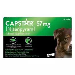 CAPSTAR 57 mg tabletes lieliem suņiem, 1 gab