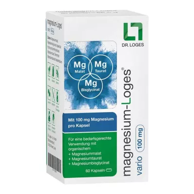 MAGNESIUM-LOGES Vario 100 mg kapsulas, 60 gab MAGNESIUM-LOGES Vario 100 mg kapsulas, 60 gab
