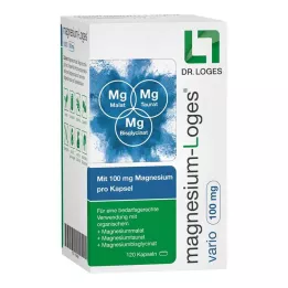 MAGNESIUM-LOGES Vario 100 mg kapsulas, 120 gab
