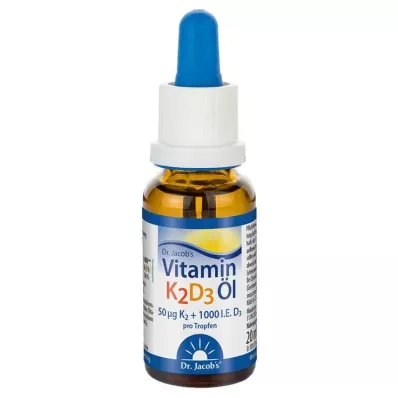 VITAMIN K2D3 eļļa Dr Jacobs, 20 ml VITAMIN K2D3 eļļa Dr Jacobs, 20 ml