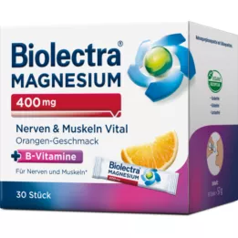 BIOLECTRA Magnijs 400 mg Nervu &amp; Muskuļi Vital, 30X1,9 g