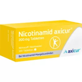 NICOTINAMID axicur 200 mg tabletes, 100 gab