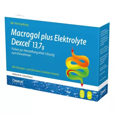 Makrogols plus elektrolīti Dexcel 13,7 g Ple, 10 gab