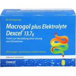 MACROGOL plus Elektrolīti Dexcel 13,7 g PLE, 20 gab