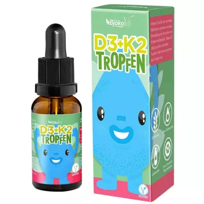 Vitamīns D3 + K2 bērnu pilieni, 10 ml Vitamīns D3 + K2 bērnu pilieni, 10 ml