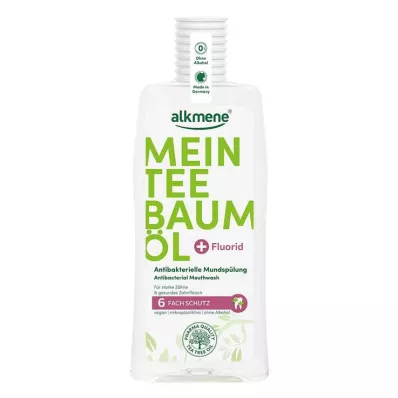 ALKMENE Mans tējas koka eļļas antibakteriālais mutes skalojamais līdzeklis, 500 ml ALKMENE Mans tējas koka eļļas antibakteriālais mutes skalojamais līdzeklis, 500 ml