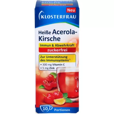 KLOSTERFRAU karstā acerola ķiršu granulas bez cukura. 10X5 g