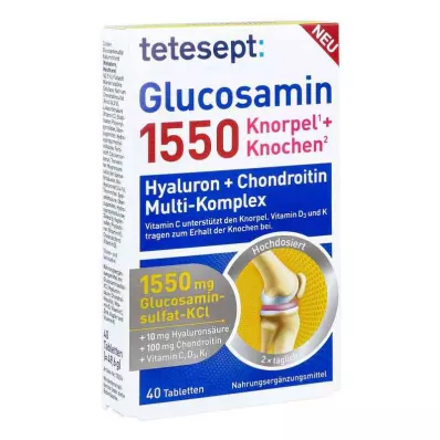 Tetesept Glucosamine 1550 apvalkotās tabletes (40 gab.)