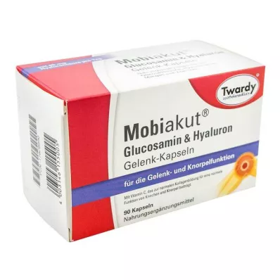 MOBIAKUT Glikozamīns & Hialurons locītavu kapsulas, 90 kapsulas MOBIAKUT Glikozamīns & Hialurons locītavu kapsulas, 90 kapsulas