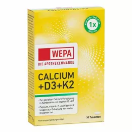 WEPA Kalcijs+D3+K2 tabletes, 30 kapsulas