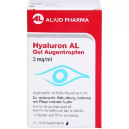 HYALURON AL Gēla acu pilieni 3 mg/ml, 2X10 ml