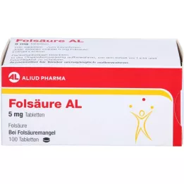 FOLSÄURE AL 5 mg tabletes, 100 gab