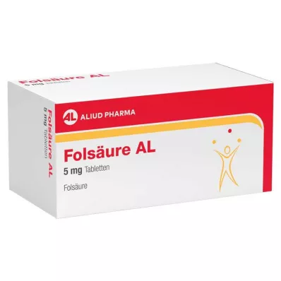 Folijskābe AL 5 mg tabletes, 100 gab Folijskābe AL 5 mg tabletes, 100 gab
