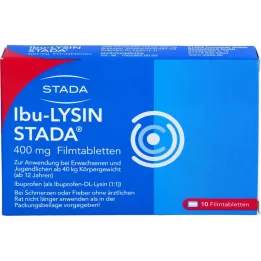IBU-LYSIN STADA 400 mg apvalkotās tabletes, 10 gab