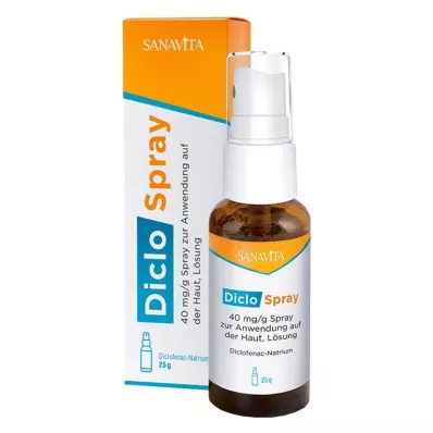 DicloSpray 40 mg/g lietošanai uz ādas, 25 g DicloSpray 40 mg/g lietošanai uz ādas, 25 g