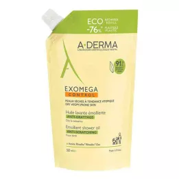 A-DERMA EXOMEGA CONTROL Dušas eļļas uzpildes komplekts, 500 ml