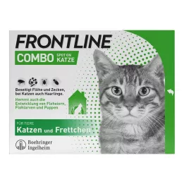 FRONTLINE Combo Spot on cat šķīdums uzklāšanai uz ādas, 6 gab