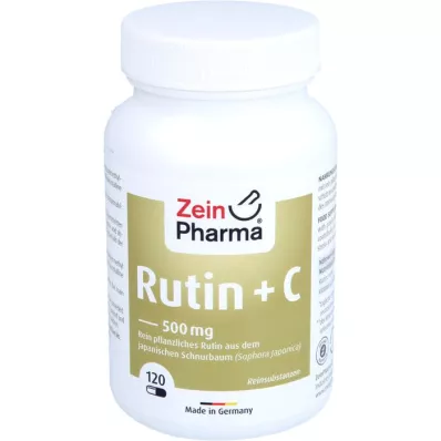 RUTIN 500 mg+C kapsulas, 120 gab