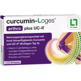 CURCUMIN-LOGES artro plus UC-II kapsulas, 60 gab