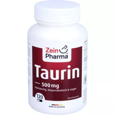 TAURIN 500 mg kapsulas, 120 gab