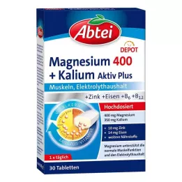 ABTEI Magnijs 400+kālijs, 30 tabletes, 30 kapsulas