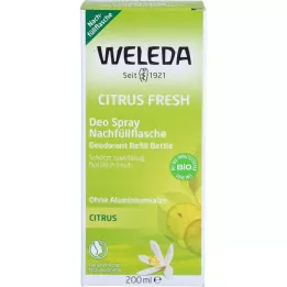 WELEDA Citrus Fresh Deo Spray uzpildes flakons, 200 ml