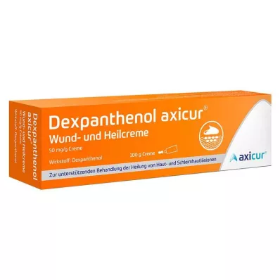 DEXPANTHENOL axicur brūču un brūču dzīšanas krēms 50 mg/g, 100 g DEXPANTHENOL axicur brūču un brūču dzīšanas krēms 50 mg/g, 100 g