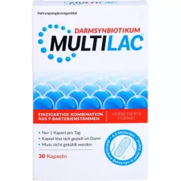 MULTILAC Zarnu sinbiotiskās kapsulas ar enterisko apvalku, 30 gab
