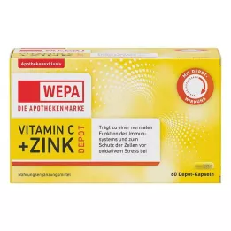 WEPA C vitamīna + cinka kapsulas, 60 kapsulas