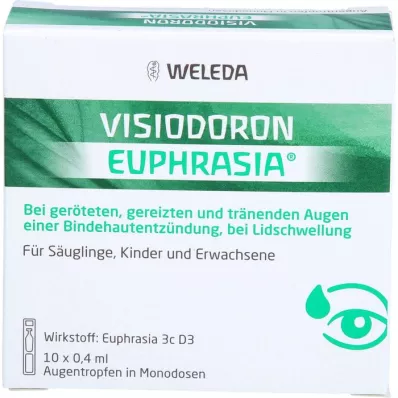 VISIODORON Eifrāzijas acu pilieni, 10X0,4 ml