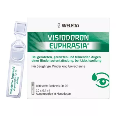 VISIODORON Eifrāzijas acu pilieni, 10X0,4 ml VISIODORON Eifrāzijas acu pilieni, 10X0,4 ml