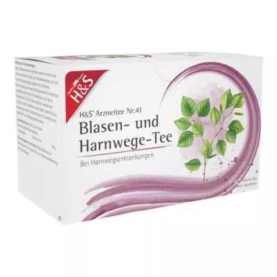 H&amp;S Urīnpūšļa un urīnceļu tējas filtrēšanas maisiņi, 20X2 g