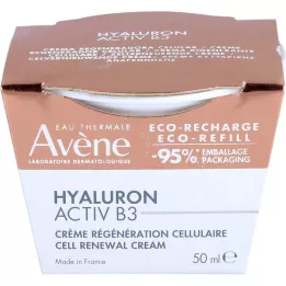 AVENE Hyaluron Activ B3 šūnu krēma uzpildes iepakojums, 50 ml