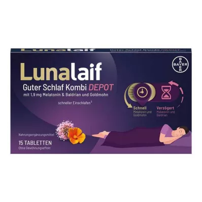 Lunalaif Good Sleep Combi Depot tabletes, 15 gab Lunalaif Good Sleep Combi Depot tabletes, 15 gab