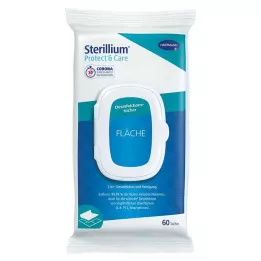 STERILLIUM Protect &amp; Care virsmu dezinfekcijas salvetes, 60 gab