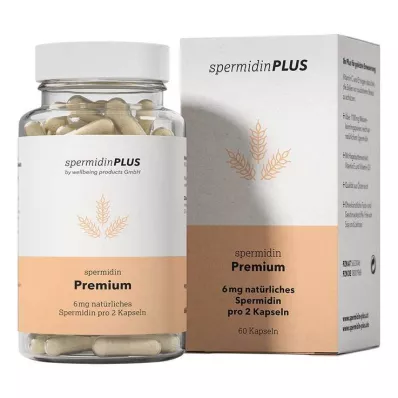 SPERMIDINPLUS Premium kapsulas, 60 kapsulu SPERMIDINPLUS Premium kapsulas, 60 kapsulu