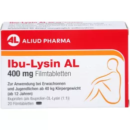 IBU-LYSIN AL 400 mg apvalkotās tabletes, 20 gab