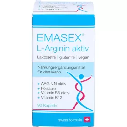 EMASEX L-arginīns aktīvās kapsulas, 90 kapsulas