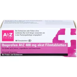 IBUPROFEN AbZ 400 mg akūtas apvalkotās tabletes, 50 gab